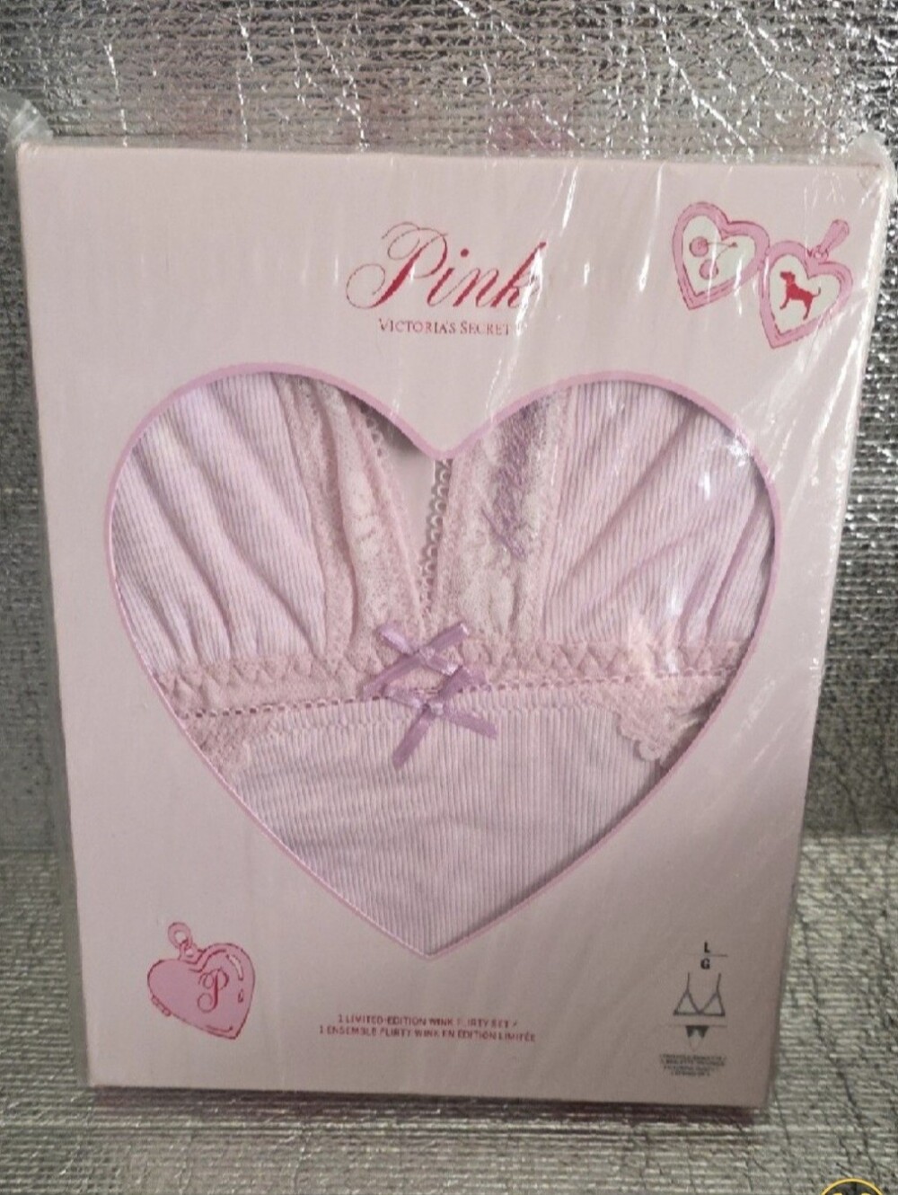 PINK Victoria's Secret Light Pink Lace